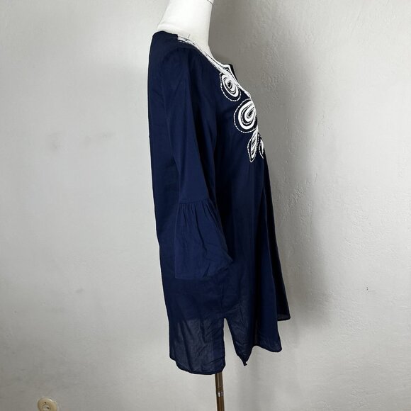Lilly Pulitzer Size XS Navy Blue Swim Piet Coverup Dress Embroidered Size XS NEW - Picture 7 of 12